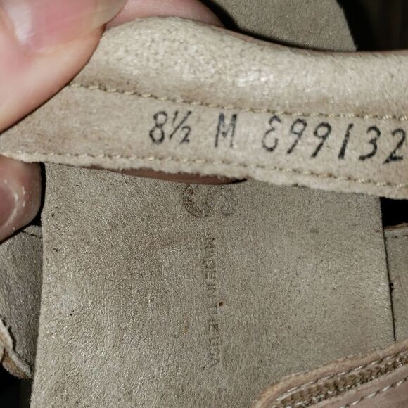 SAS Tan Leather Slingback Sandals - Picture 7 of 7